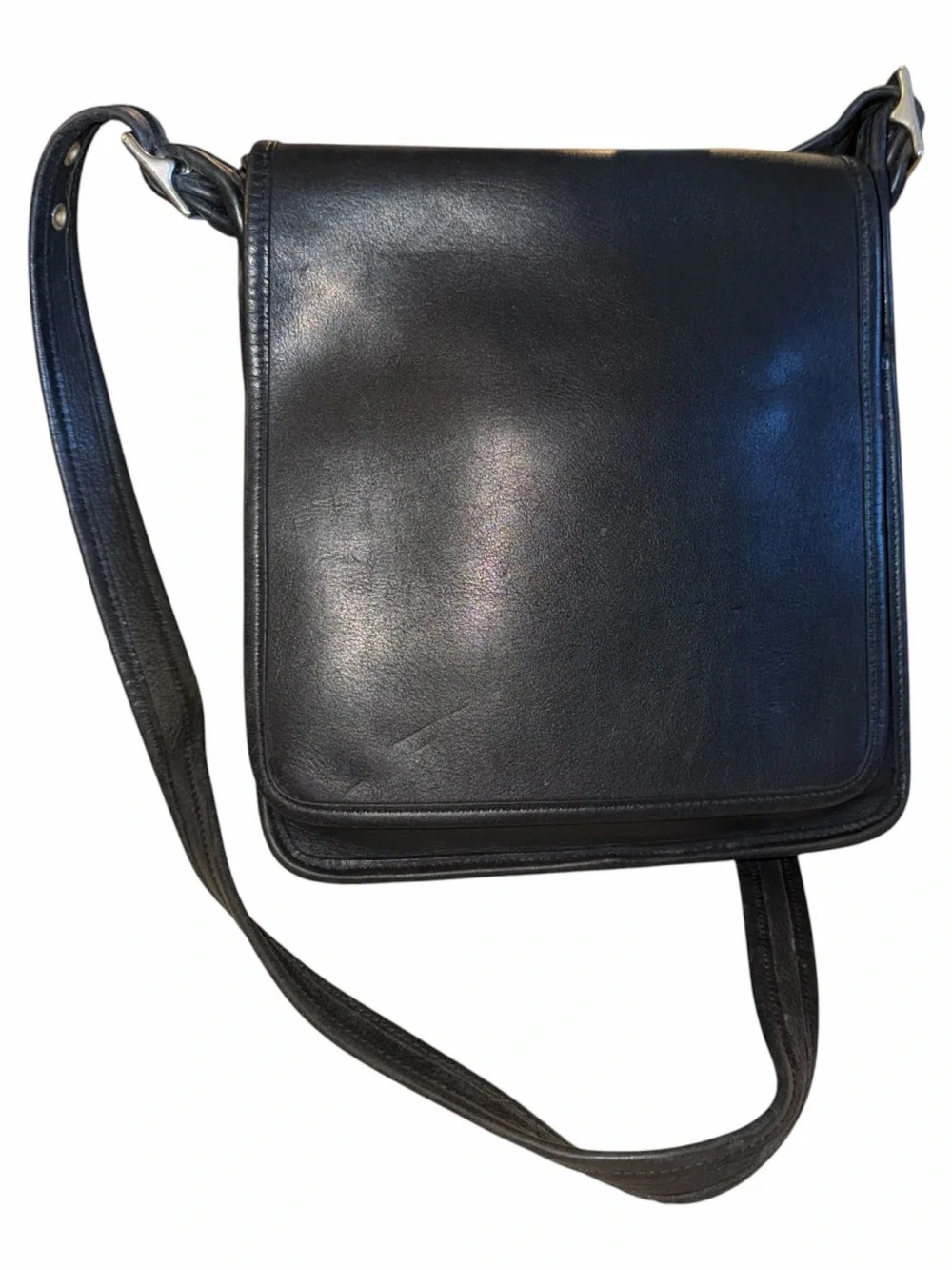VINTAGE Coach Black Leather Crossbody Bag
